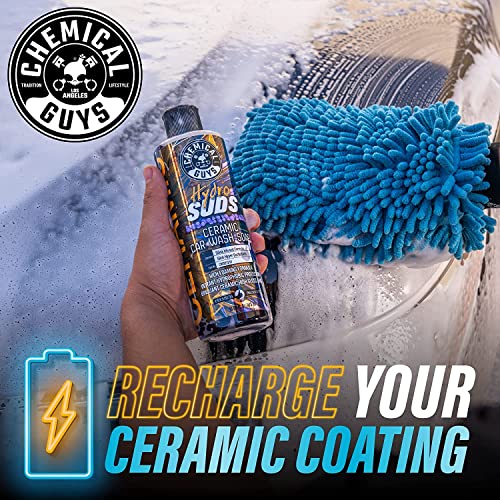 Chemical Guys CWS21216 HydroSuds Ceramic SiO2 Shine High Foaming Car Wash Soap (Works with Foam Cannons, Foam Guns or Bucket Washes) For Cars, Trucks, Motorcycles, RVs & More, 16 fl oz, Berry Scent